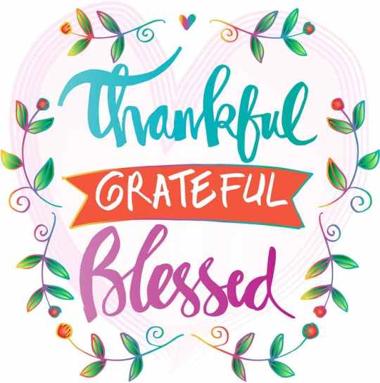 Thankful Grateful Blessed